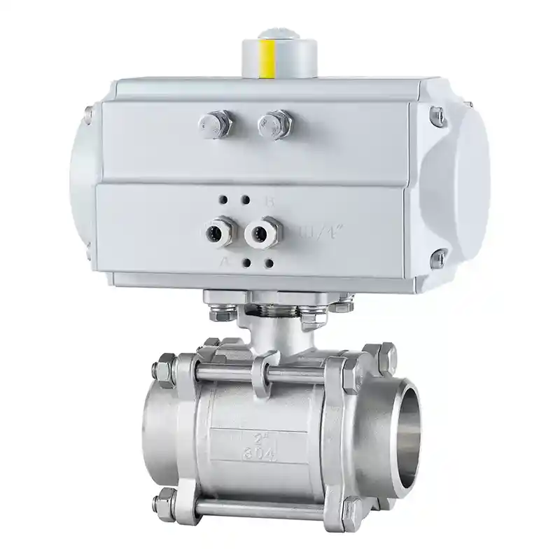 Pneumatic 3-piece Welded Ball Valves